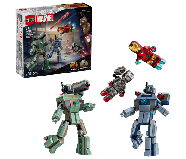 LEGO Super Heroes 76320 Iron Man i War Machine kontra drony Hammera - 1331726 - zdjęcie 6